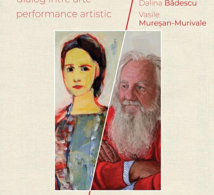 Poezia pe pânză – dialog între arte, performance realizat de artiștii vizuali Dalina Bădescu și Vasile Mureșan-Murivale @ Muzeul Național al Literaturii Române, București