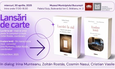 Dublă lansare de carte la Muzeul Municipiului București – Palatul Suțu: istoriile orale, o fereastră spre trecutul României