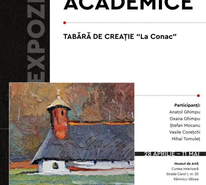 Expoziția taberei de creație „Tradiții Academice” în Curtea Interioară a Muzeului de Artă din Râmnicu Vâlcea