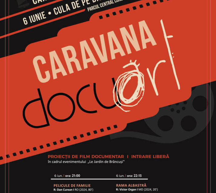 Caravana Docuart încheie seria proiecțiilor de film documentar la Târgu Jiu, în cadrul evenimentului „Le Jardin de Brancusi”