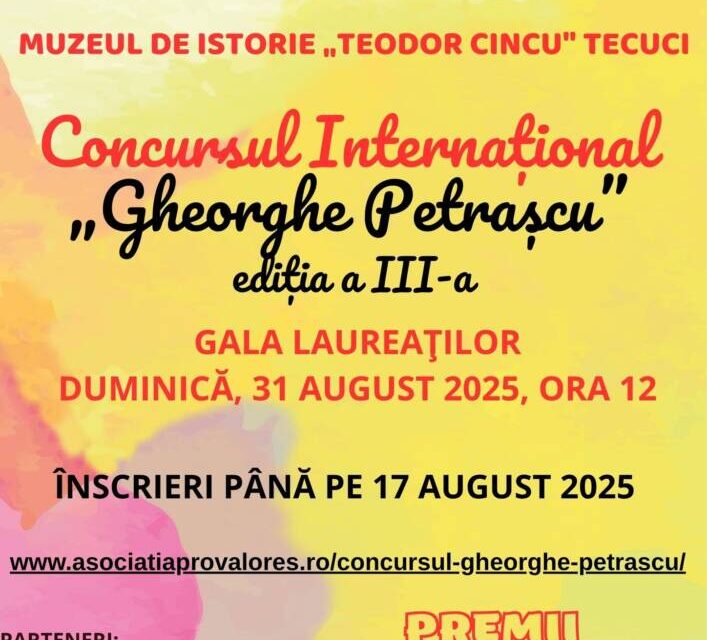 Premii importante la cea de-a III a ediția a Concursului Internațional de Arte Vizuale „Gheorghe Petrașcu”