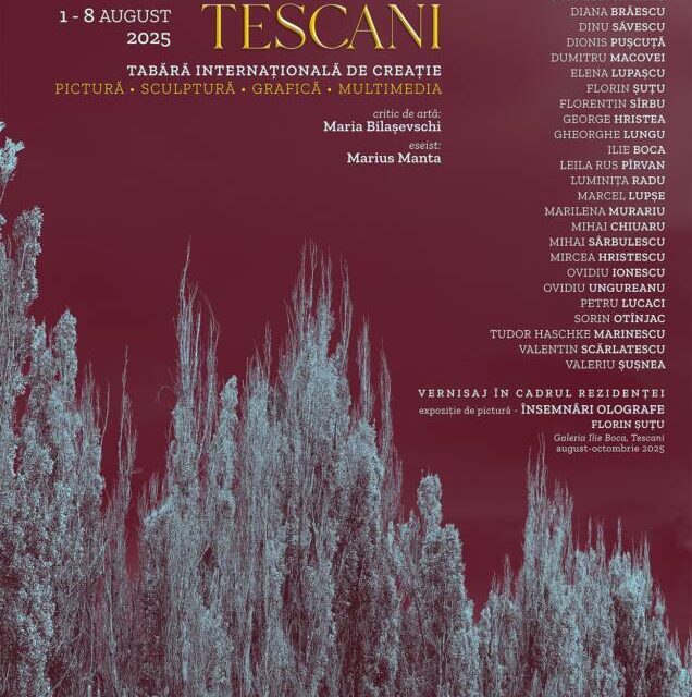 „Rezidența Tescani” – 2025, locul unde arta și istoria se împletesc într-un act creator perpetuu