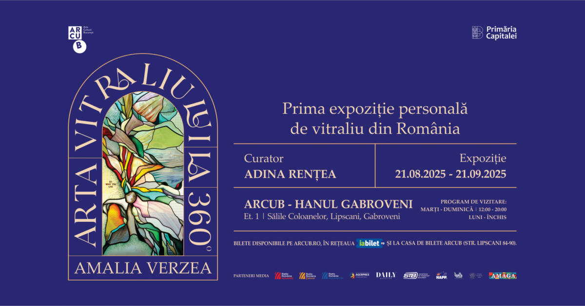 Expoziție Amalia Verzea „Arta vitraliului la 360°” la ARCUB – Hanul Gabroveni