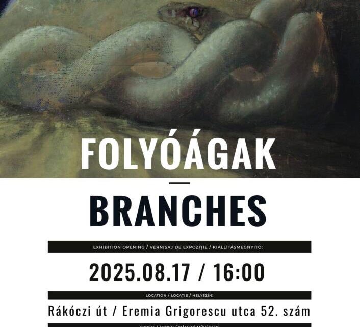 Expoziție Juhos Sándor, Szabó András, Gagyi Botond, Bába István „Branches – Folyóágak” @ Vault One Gallery, Cluj-Napoca
