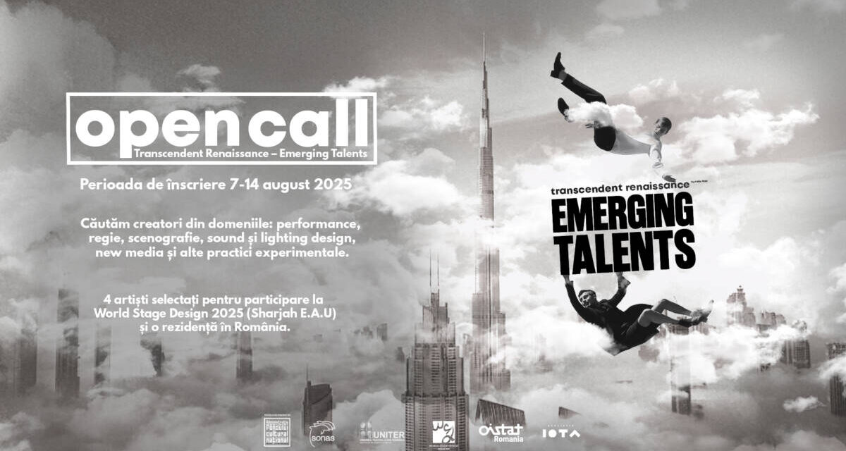 O șansă unică pentru artiștii multidisciplinari din România: proiectul „Transcendent Renaissance – Emerging Talents” deschide porțile către o rezidență internațională în cadrul World Stage Design 2025