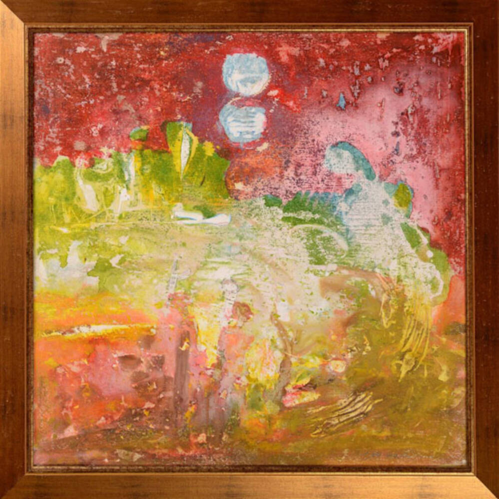 73. SOARE DUBLU- Îngerul, 2010, acrilic pe pânză, 60x60 cm