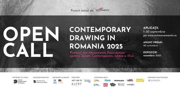 Art Movements Foundation și Scemtovici & Benowitz Gallery, cu sprijinul ALERT Studio, deschid ediția a III-a a Premiului pentru Desen Contemporan
