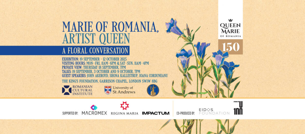 Expoziția „Maria a României. Regina artistă“, organizată de ICR Londra, prezintă în premieră acuarele ale Reginei Maria