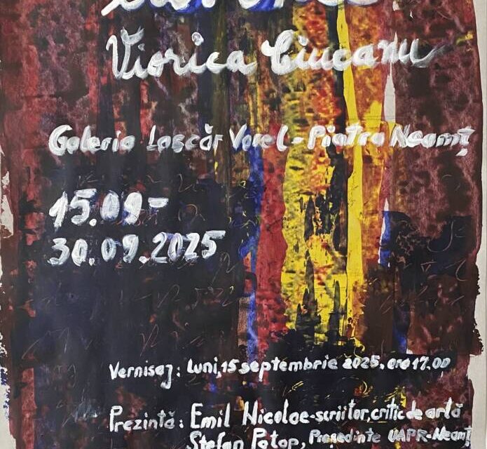 Expoziție de pictură și instalație Viorica Ciucanu „Cuvinte” @ Galeriile Lascar Vorel, Piatra Neamț