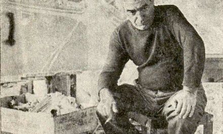 Constantin Piliuță în atelier, 1984