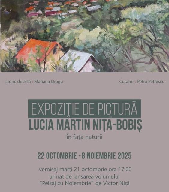Expoziție de pictură Lucia Martin Niță-Bobiș „În fața naturii” @ Muzeul Național al Literaturii Române