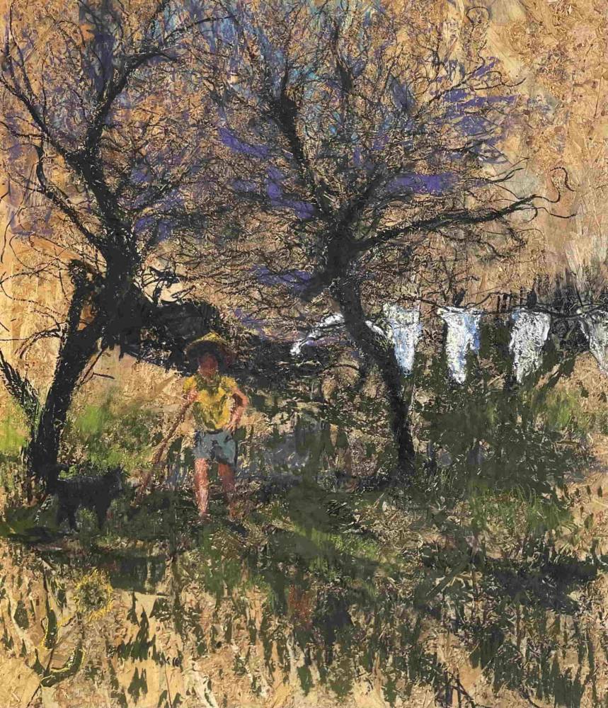 Premiul Colectionarului - Ioan de Moisa, Untitled, pastel pe placaj osb, 40 x 50 cm