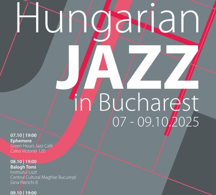 Sonorități londoneze, revelația vocală a anului în Ungaria și legendarii maeștri ai ragtime-ului, la ediția a VII-a a Zilelor Jazzului Maghiar la București (7-9 octombrie 2025)