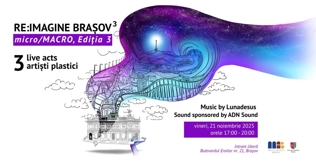Artiștii își reimaginează Brașovul în ultimul eveniment „Re:Imagine Brașov” al anului