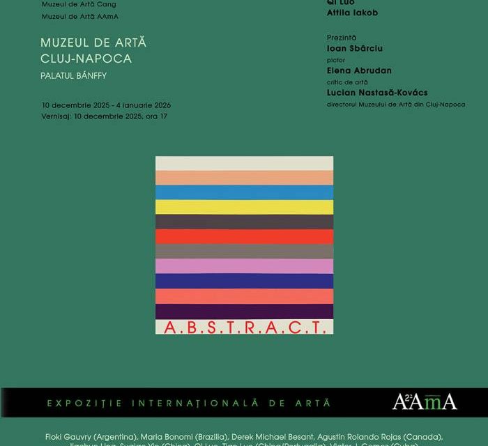 Expoziția „A.B.S.T.R.A.C.T.” @ Muzeul de Artă Cluj-Napoca