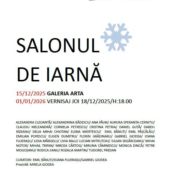 „Salonul de Iarnă 2025” la Galeria Arta, Craiova