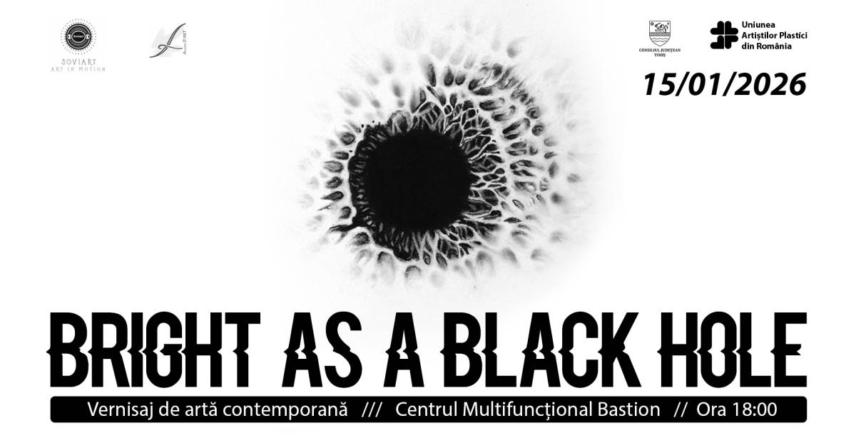 Expoziție de artă vizuală contemporană „Bright as a Black Hole