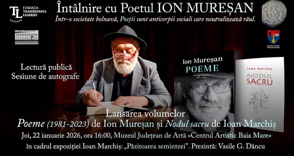 Finisajul expoziției „Păzitoarea semintzei” – Ioan Marchiș: Întâlnire cu poetul Ion Mureșan, lansări de carte și prezentarea lucrărilor realizate în workshop-ul de modelaj @ Muzeul Județean de Artă «Centrul Artistic Baia Mare»