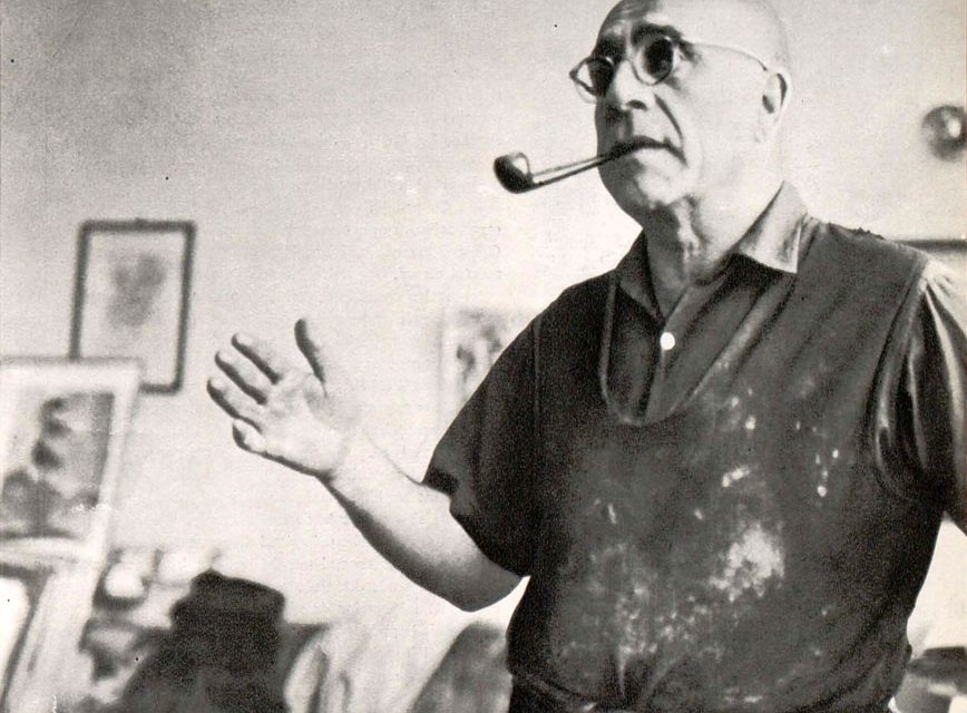 H.H. Catargi în atelier, 1965