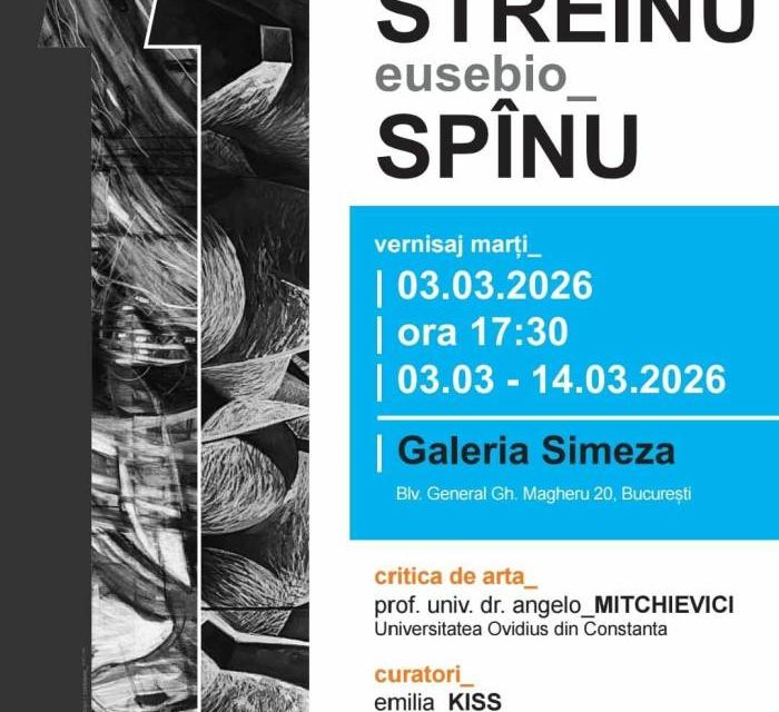 Expoziția artiștilor Ioana Lavinia Streinu și Eusebio Spînu @ Galeria Simeza, București