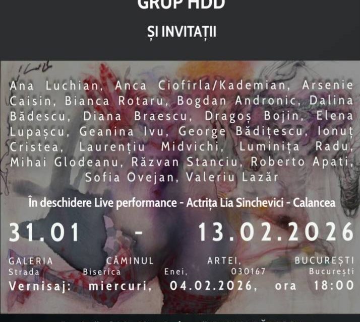 Expoziție Grupul HDD și invitații „Stari. Corp. Defecte”  @ Galeria Căminul artei – Centrul Artelor Vizuale, București