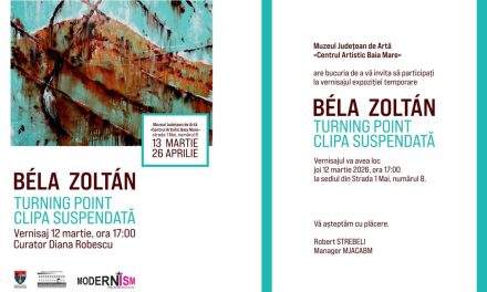 Expoziția personală a artistului Béla Zoltán, intitulată „Turning Point – Clipa suspendată” @ Muzeul Județean de Artă «Centrul Artistic Baia Mare»