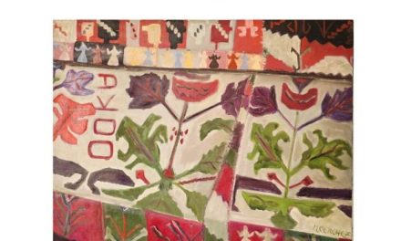 Expoziție Monica Cerchez Chirnoagă „Nostalgie” în curtea interioară a Muzeului de Artă „Casa Simian”, Râmnicu Vâlcea