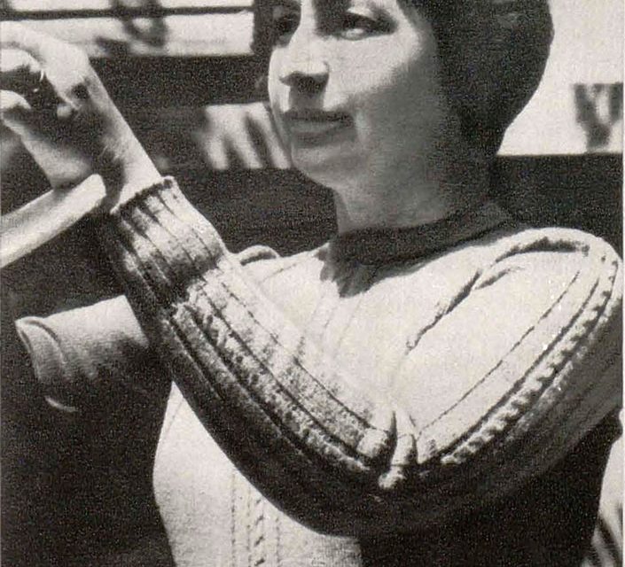 Gabriela Manole Adoc în atelier, 1970