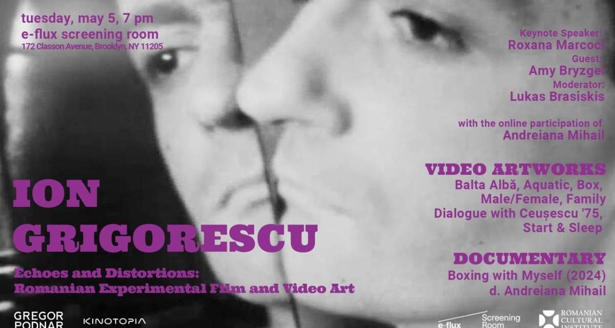 Ion Grigorescu. O seară de film experimental românesc la e-flux Screening Room din New York