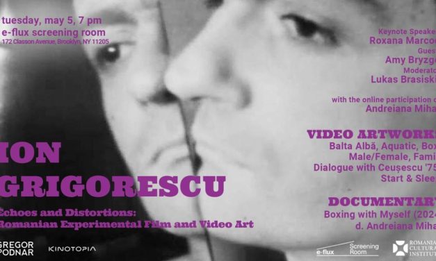 Ion Grigorescu. O seară de film experimental românesc la e-flux Screening Room din New York