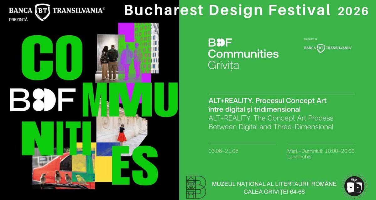 ALT+REALITY – expoziția propusă de Universitatea de Vest din Timișoara în cadrul Bucharest Design Festival 2026 @ Muzeul Național al Literaturii Române