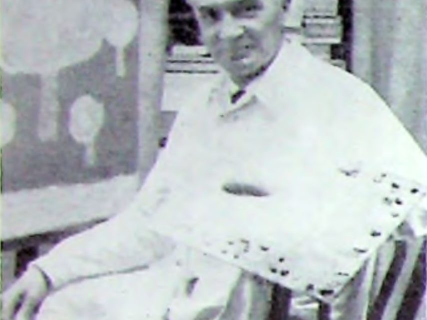 Aurel Iacobescu în atelier, 1976