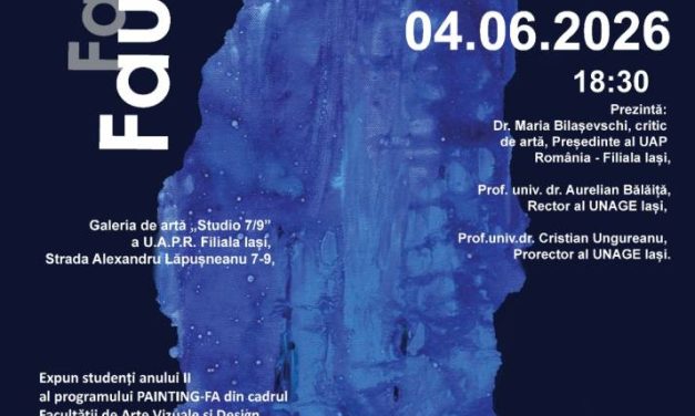 Expoziția de pictură „FAUSTUS” a studenților anului II ai programului Painting – Fine Arts (Eng) de la Facultatea de Arte Vizuale și Design – Universitatea Națională de Arte ”George Enescu” din Iași @ Galeria Studio 7/9, Iași