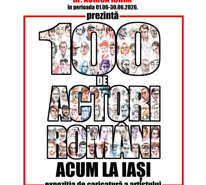 Expoziție de caricatură a artistului vizual Ovidiu Stanciu „100 de actori români. Acum la Iași” @ Palatul Braunstein, Iași