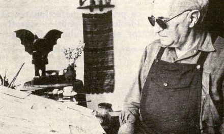 Vasile Kazar în atelier, 1988